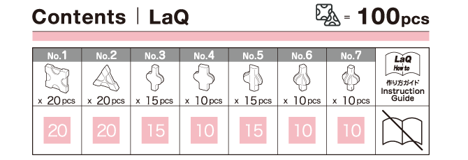 LaQ Free Style 100 Pink