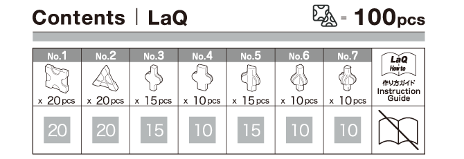 LaQ Free Style 100 Gray