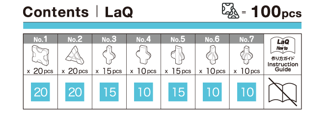 LaQ Free Style 100 Sky Blue