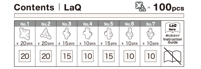LaQ Free Style 100 White