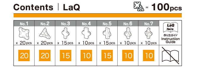 LaQ Free Style 100 Orange