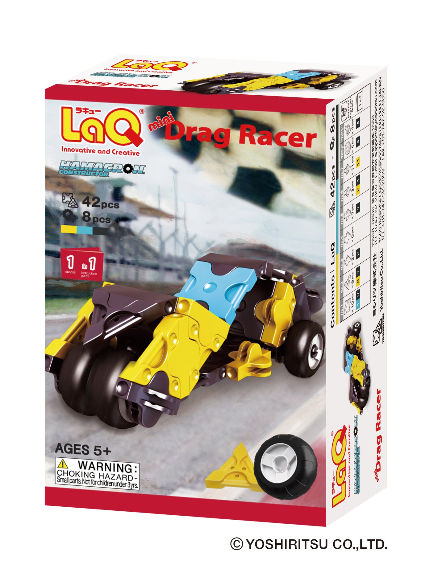 LaQ Hamacron Constructor Mini Drag Racer